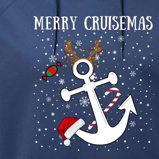 Merry Cruisemas Funny Cruise Ship Matching Family Christmas Cool Gift Performance Fleece Hoodie