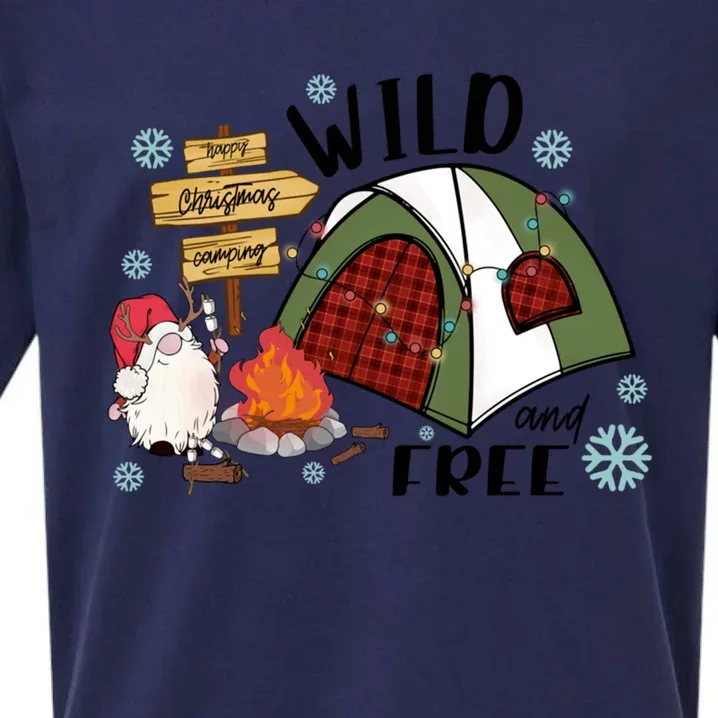 Merry Christmas Funny Camping Life With Family Xmas Gift Sueded Cloud Jersey T-Shirt