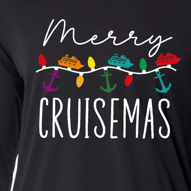 Merry Cruisemas Family Cruise Christmas Cruisin Crew Cooling Performance Long Sleeve Crew