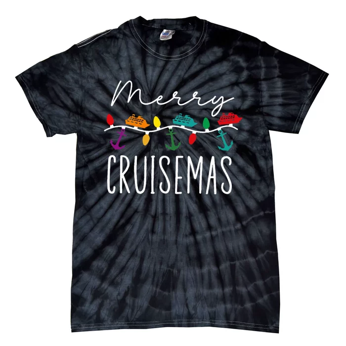 Merry Cruisemas Family Cruise Christmas Cruisin Crew Tie-Dye T-Shirt