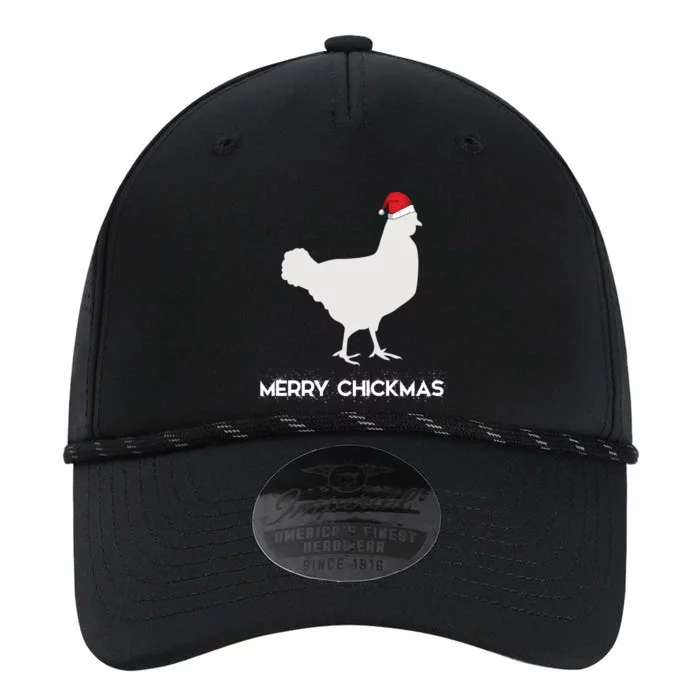 Merry Chickmas Funny Chicken Lover Santa Hat Christmas Funny Gift Cool Gift Performance The Dyno Cap