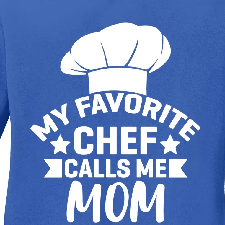 Mom Cooking Funny Quote Chef Humor Sayings Gift Ladies Long Sleeve Shirt