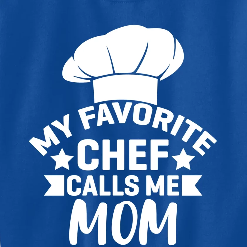 Mom Cooking Funny Quote Chef Humor Sayings Gift Kids Sweatshirt