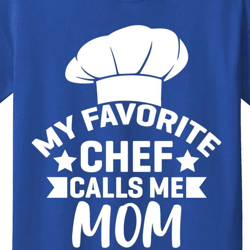 Mom Cooking Funny Quote Chef Humor Sayings Gift Kids T-Shirt