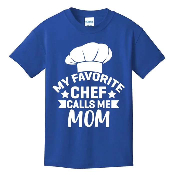 Mom Cooking Funny Quote Chef Humor Sayings Gift Kids T-Shirt