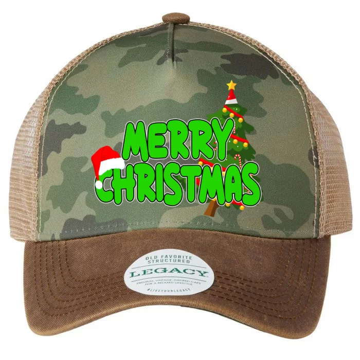 Merry Christmas Festive Holiday Legacy Tie Dye Trucker Hat