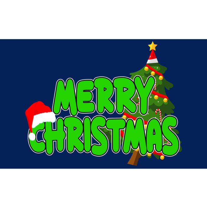 Merry Christmas Festive Holiday Bumper Sticker