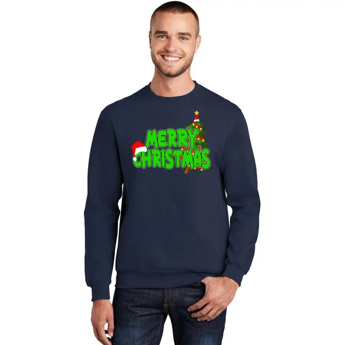 Merry Christmas Festive Holiday Tall Sweatshirt