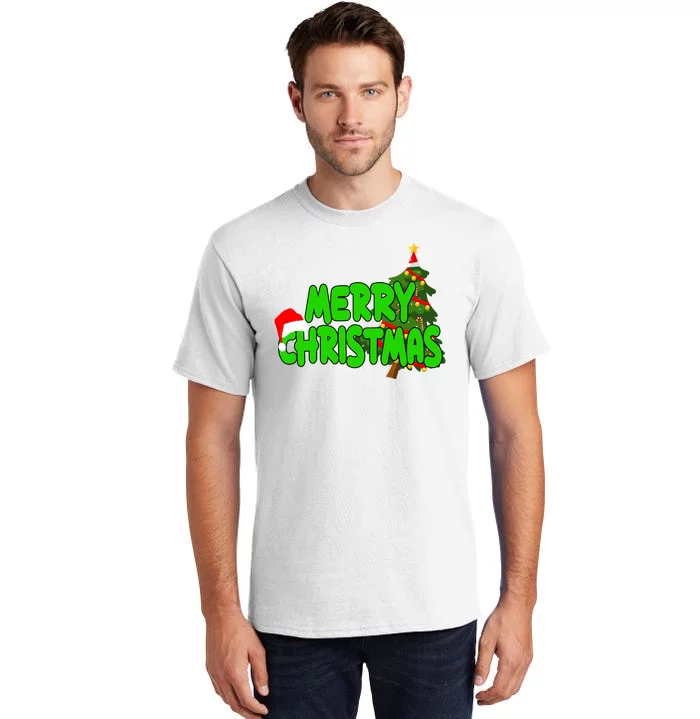 Merry Christmas Festive Holiday Tall T-Shirt