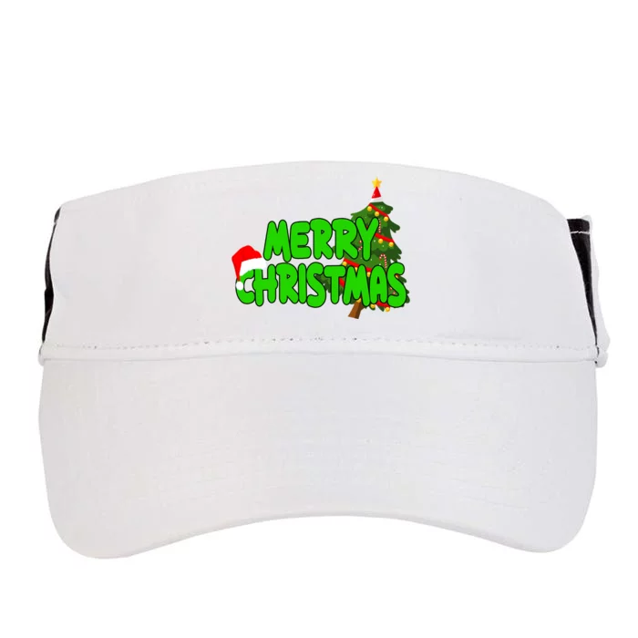 Merry Christmas Festive Holiday Adult Drive Performance Visor