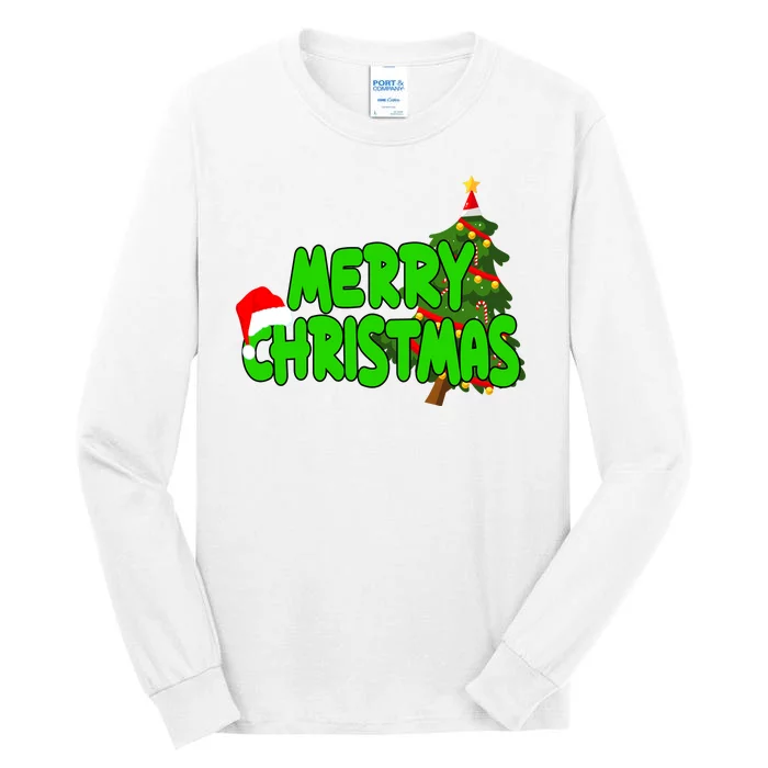 Merry Christmas Festive Holiday Tall Long Sleeve T-Shirt