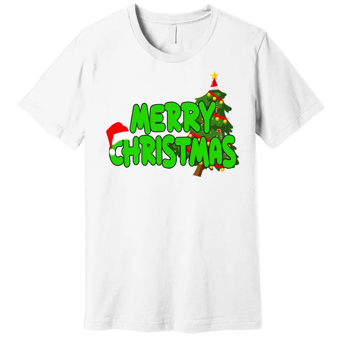 Merry Christmas Festive Holiday Premium T-Shirt