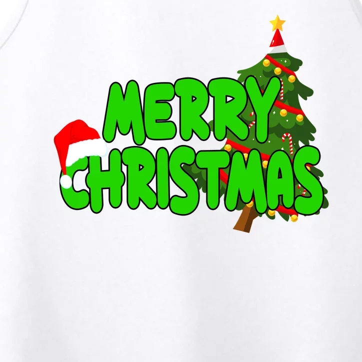 Merry Christmas Festive Holiday Performance Tank