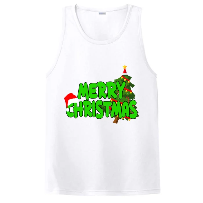 Merry Christmas Festive Holiday Performance Tank