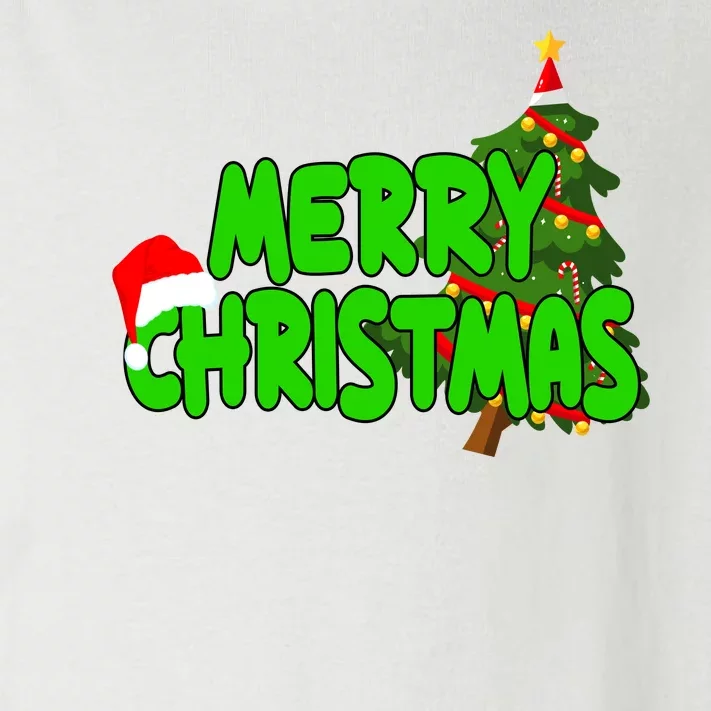 Merry Christmas Festive Holiday Toddler Long Sleeve Shirt