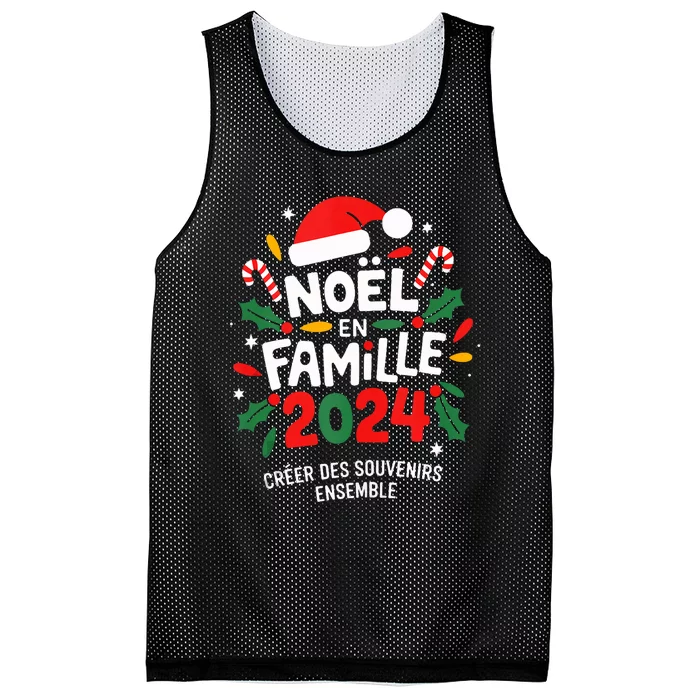 Merry Christmas French Family Noel En Famille 2024 France Tank Top Mesh Reversible Basketball Jersey Tank