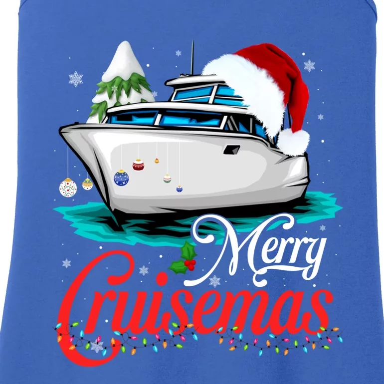 Merry Cruisemas Funny Cruise Ship Family Christmas Funny Gift Meaningful Gift Ladies Essential Tank