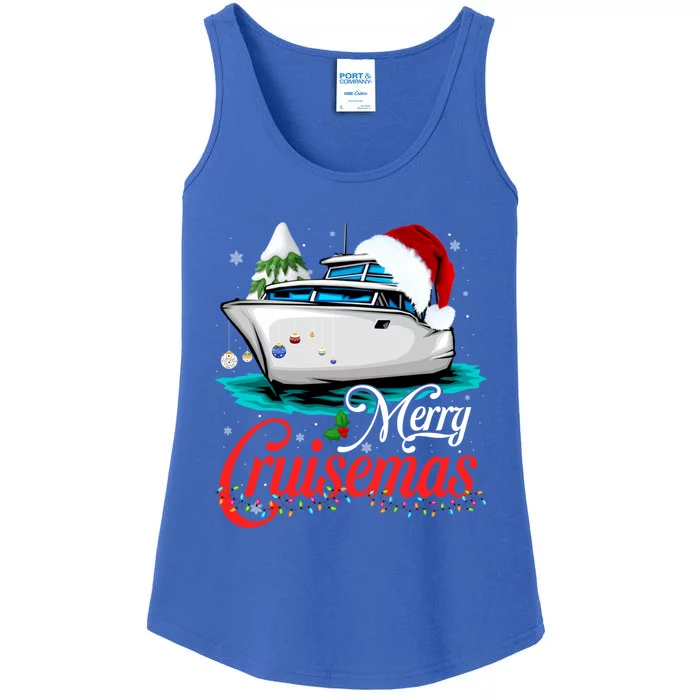 Merry Cruisemas Funny Cruise Ship Family Christmas Funny Gift Meaningful Gift Ladies Essential Tank