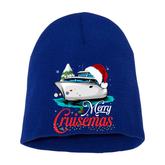 Merry Cruisemas Funny Cruise Ship Family Christmas Funny Gift Meaningful Gift Short Acrylic Beanie