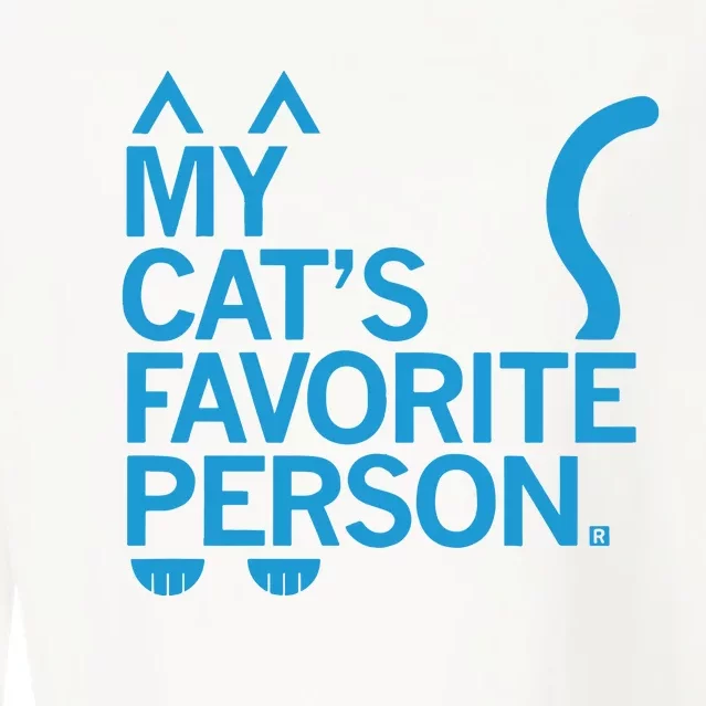 My CatS Favorite Person Cropped Pullover Crew