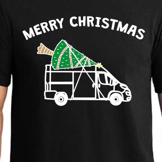 Merry Christmas Funny Camper Van Life Christmas Gift Pajama Set