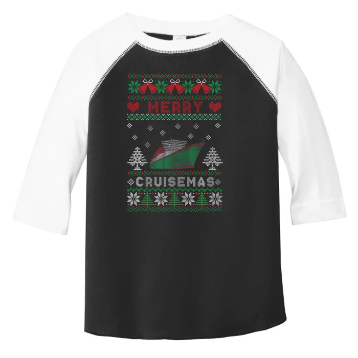 Merry Cruisemas Funny Christmas Family Cruise Matching Toddler Fine Jersey T-Shirt