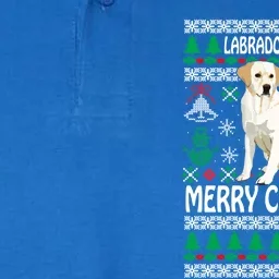 Merry Christmas Funny Labrador Retriever Ugly Xmas Pajama Gift Softstyle Adult Sport Polo