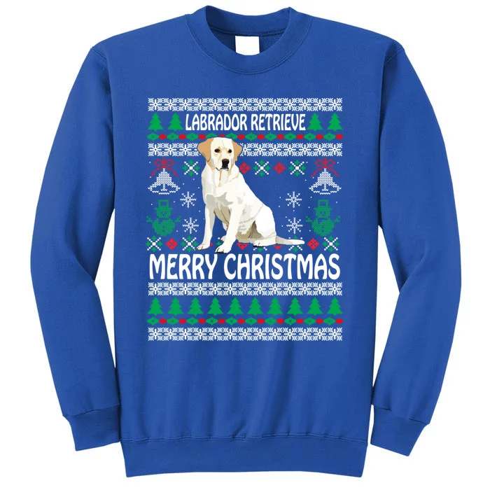 Merry Christmas Funny Labrador Retriever Ugly Xmas Pajama Gift Tall Sweatshirt