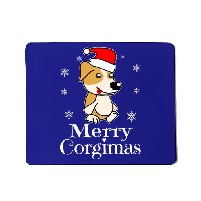 Merry Corgimas Funny Santa Dog Christmas Corgi Xmas Gift Mousepad