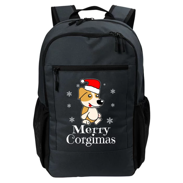 Merry Corgimas Funny Santa Dog Christmas Corgi Xmas Gift Daily Commute Backpack