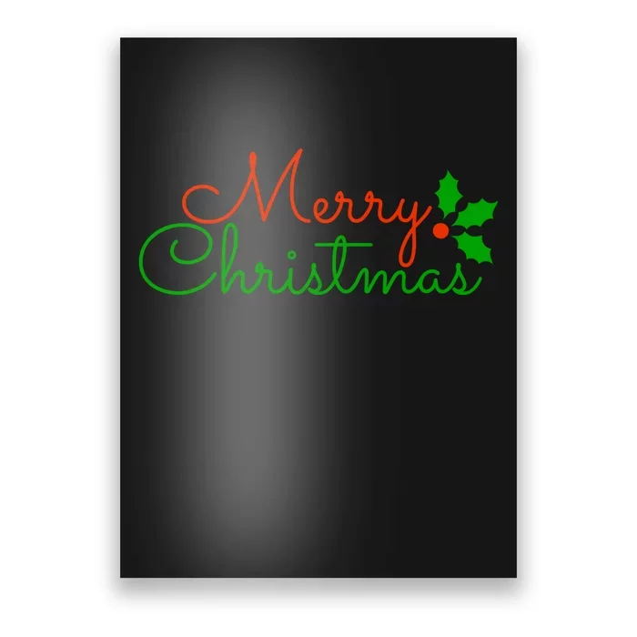 Merry Christmas Festive Logo Poster