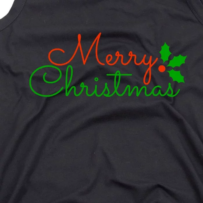 Merry Christmas Festive Logo Tank Top