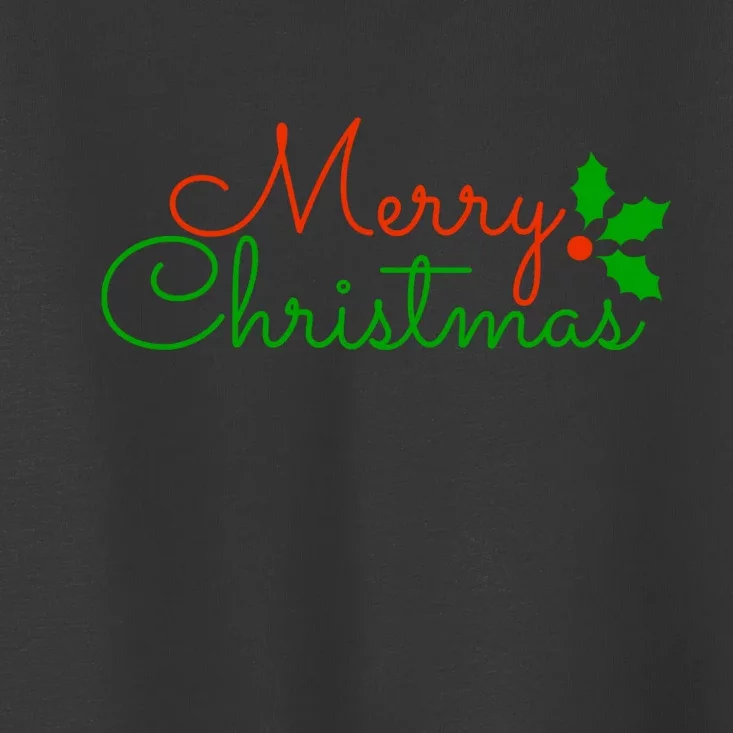 Merry Christmas Festive Logo Toddler T-Shirt