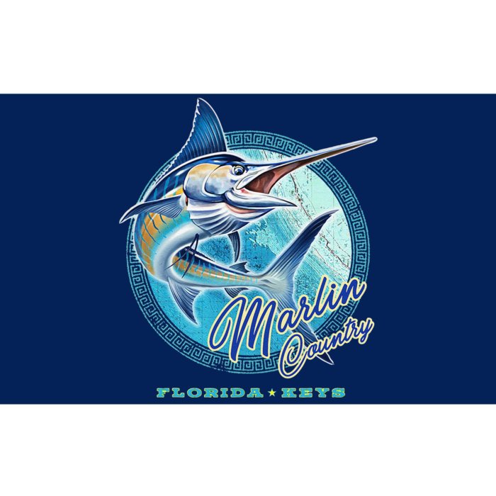 Marlin Country Florida Keys, Saltwater Fishing Tee Bumper Sticker