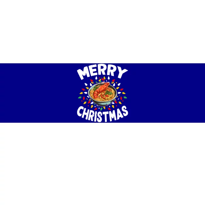 Merry Christmas Food Lover Lobster Bisque Xmas Funny Gift Bumper Sticker