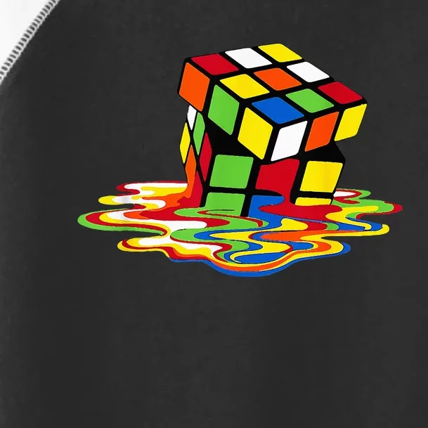 Melting Cube Funny Rubik Rubix Rubics Player Cube Toddler Fine Jersey T-Shirt