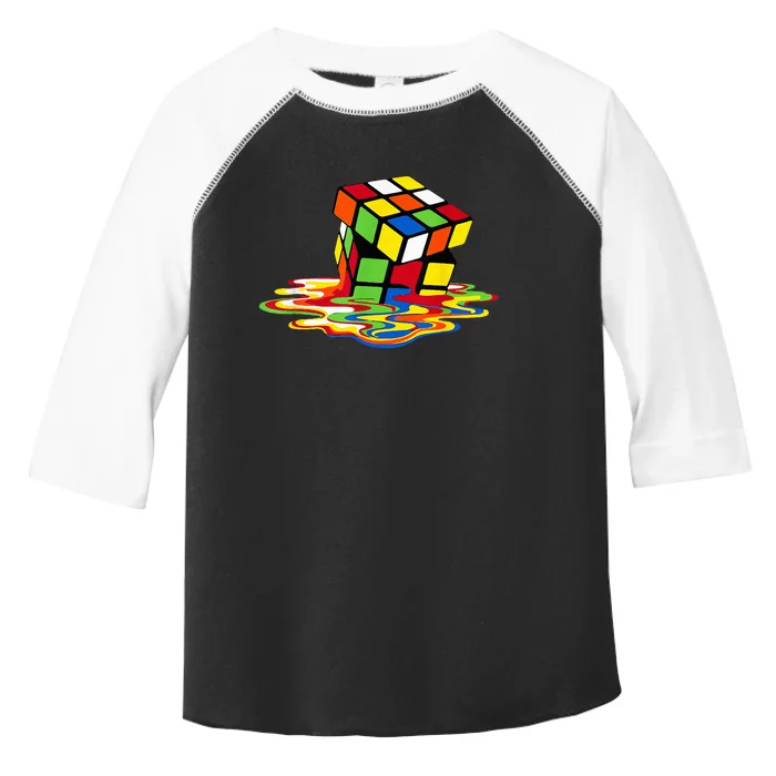 Melting Cube Funny Rubik Rubix Rubics Player Cube Toddler Fine Jersey T-Shirt