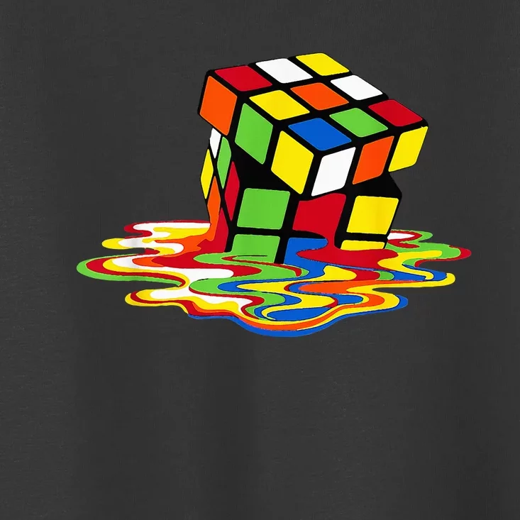 Melting Cube Funny Rubik Rubix Rubics Player Cube Toddler T-Shirt