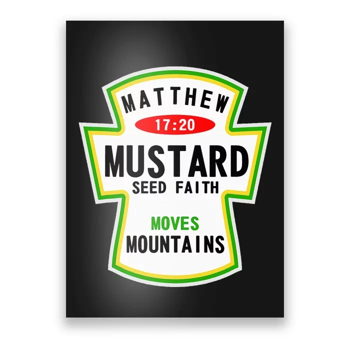 Mustard Christian Faith Verse For Wo Man Costume Poster