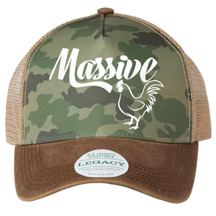 Massive Cock Funny Rooster And Cockerel Chicken Legacy Tie Dye Trucker Hat