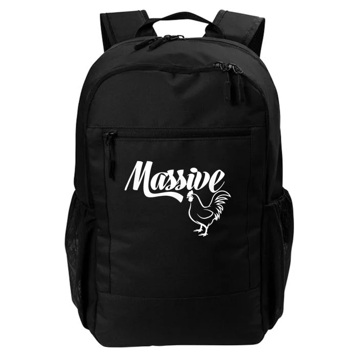 Massive Cock Funny Rooster And Cockerel Chicken Daily Commute Backpack