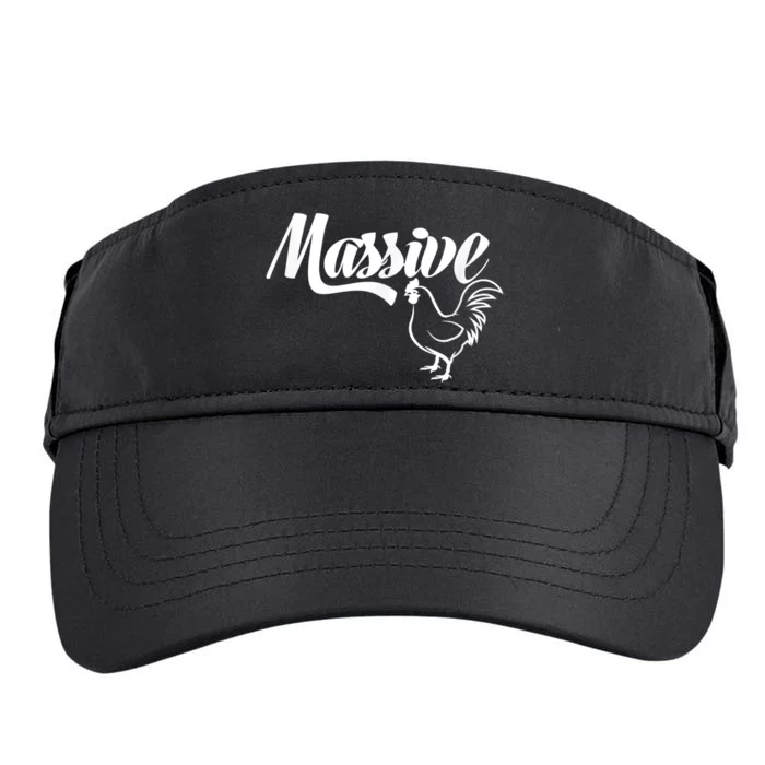 Massive Cock Funny Rooster And Cockerel Chicken Adult Drive Performance Visor