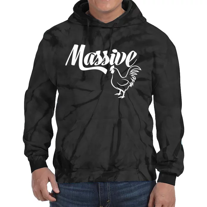 Massive Cock Funny Rooster And Cockerel Chicken Tie Dye Hoodie