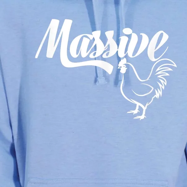 Massive Cock Funny Rooster And Cockerel Chicken Unisex Surf Hoodie