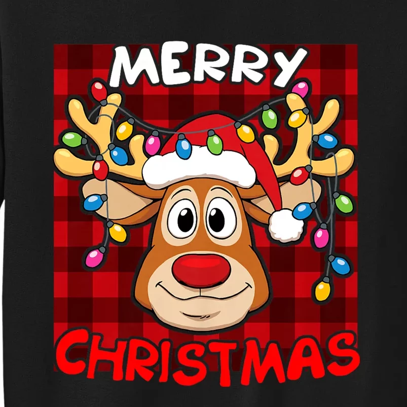 Merry Christmas Funny Reindeer Xmas Family Sweatshirt