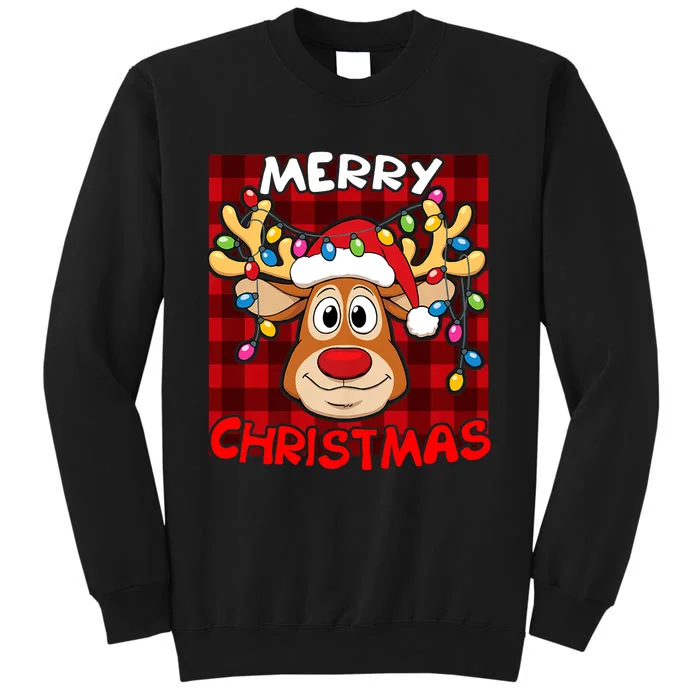 Merry Christmas Funny Reindeer Xmas Family Sweatshirt