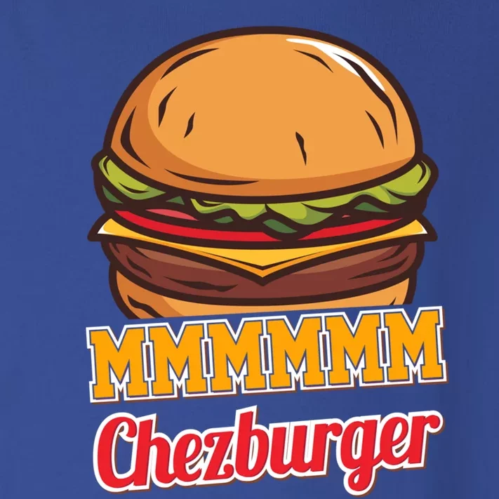 Mmmm Chezburger Funny Hamburger Outfit Hamburger Great Gift Toddler Long Sleeve Shirt