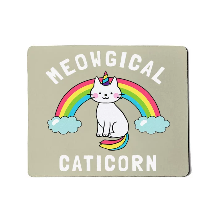 Meowgical Caticorn Funny Unicorn & Cat Gift Kittycorn Mousepad