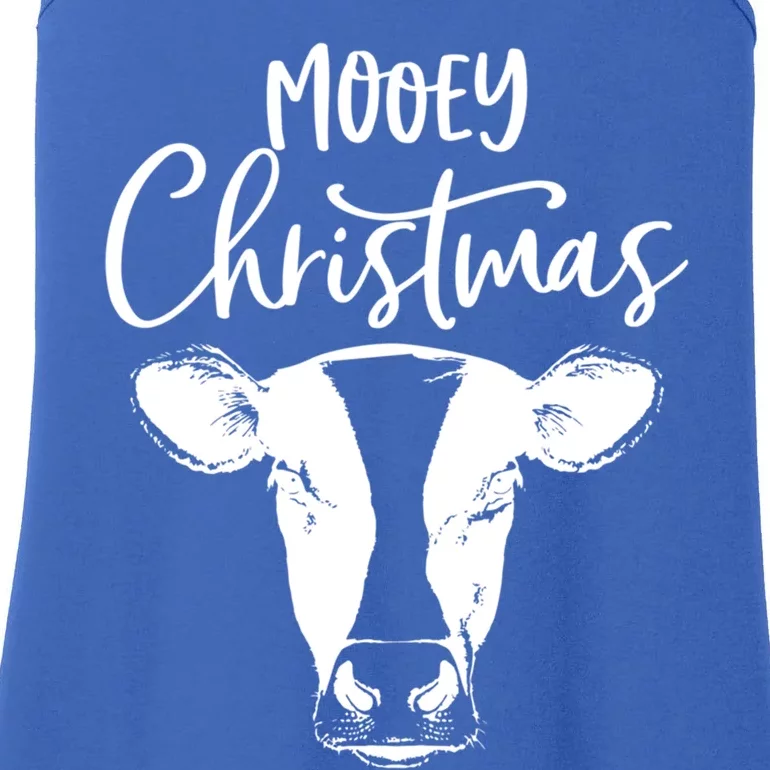 Mooey Christmas Funny Christmas Cow Cool Gift Ladies Essential Tank