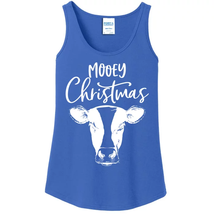 Mooey Christmas Funny Christmas Cow Cool Gift Ladies Essential Tank